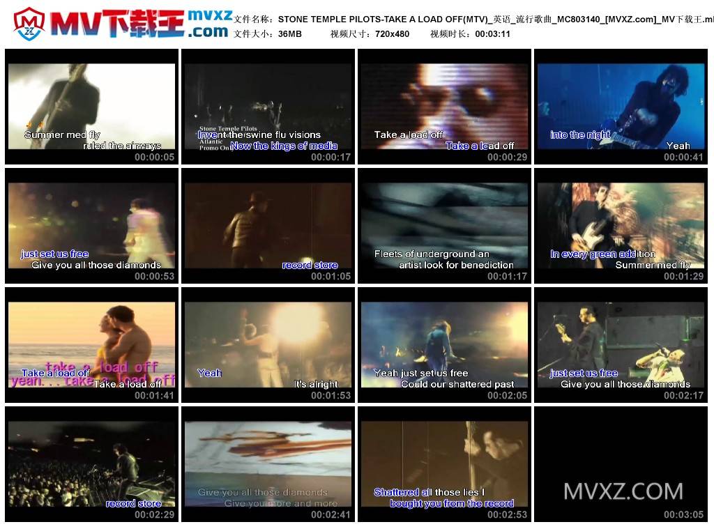 STONE TEMPLE PILOTS-TAKE A LOAD OFF(MTV)_英语_流行歌曲_MC803140